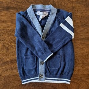 L.O.G.G. navy varsity-style cardigan